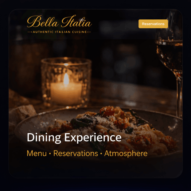 Restaurant demo website